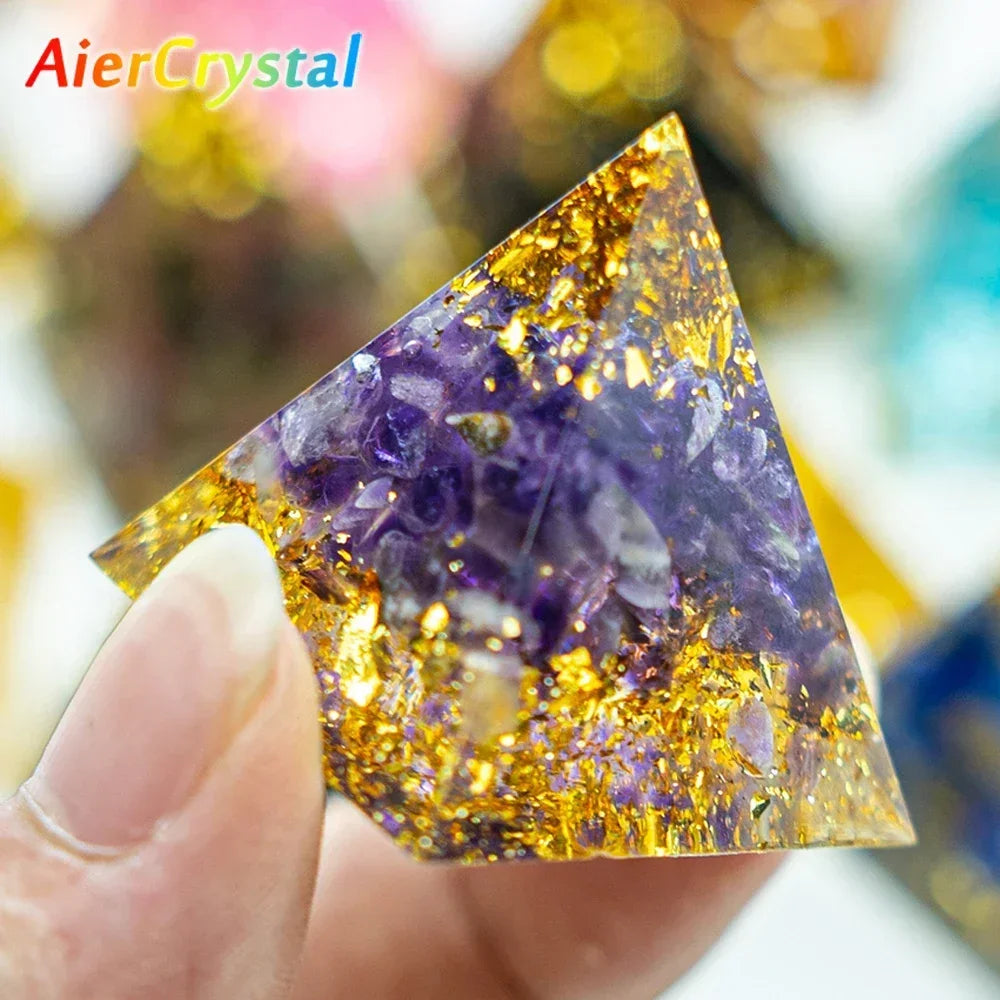 Natural 1.18-inch Crystal Pyramid - Energy Generator for Reiki Healing and Chakra Meditation Decor