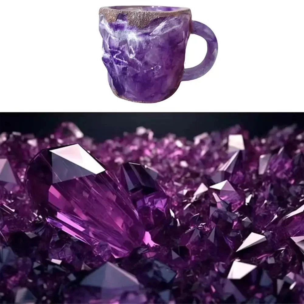 400ml Decorative Crystal Coffee Mugs - Unique Ceramic Drinkware for Milk, Tea, and Hot Chocolate