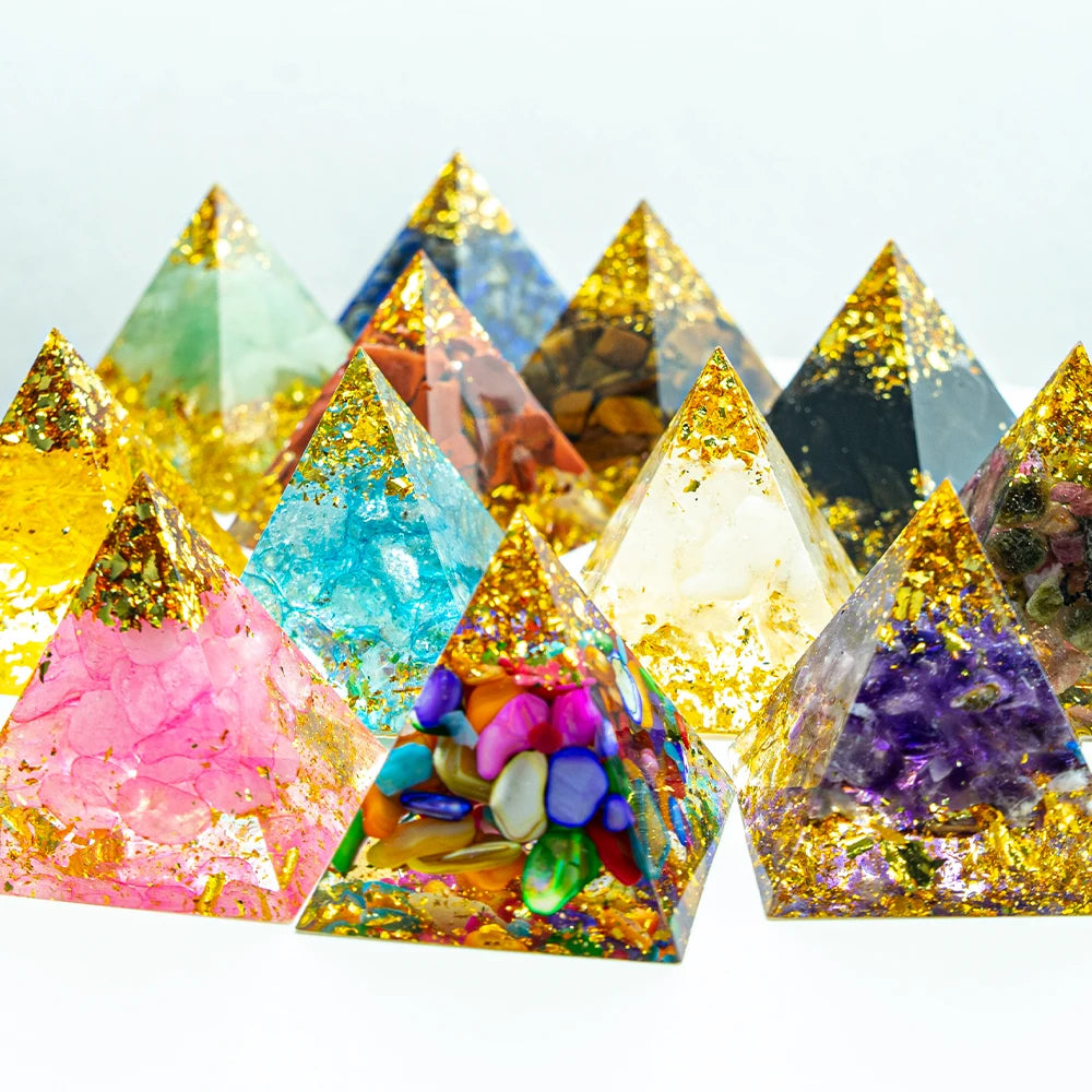 Natural 1.18-inch Crystal Pyramid - Energy Generator for Reiki Healing and Chakra Meditation Decor