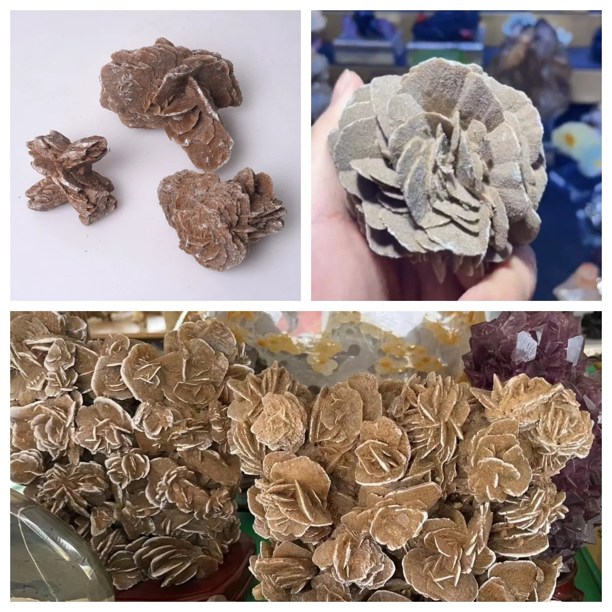 Natural Moroccan Desert Rose Crystal, Unique Raw Mineral for Home Decor and DIY Projects