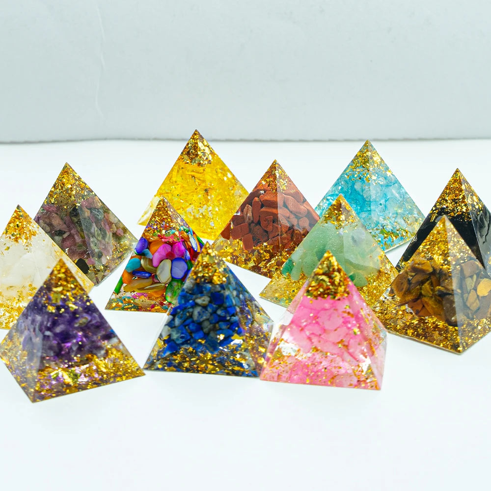 Natural 1.18-inch Crystal Pyramid - Energy Generator for Reiki Healing and Chakra Meditation Decor