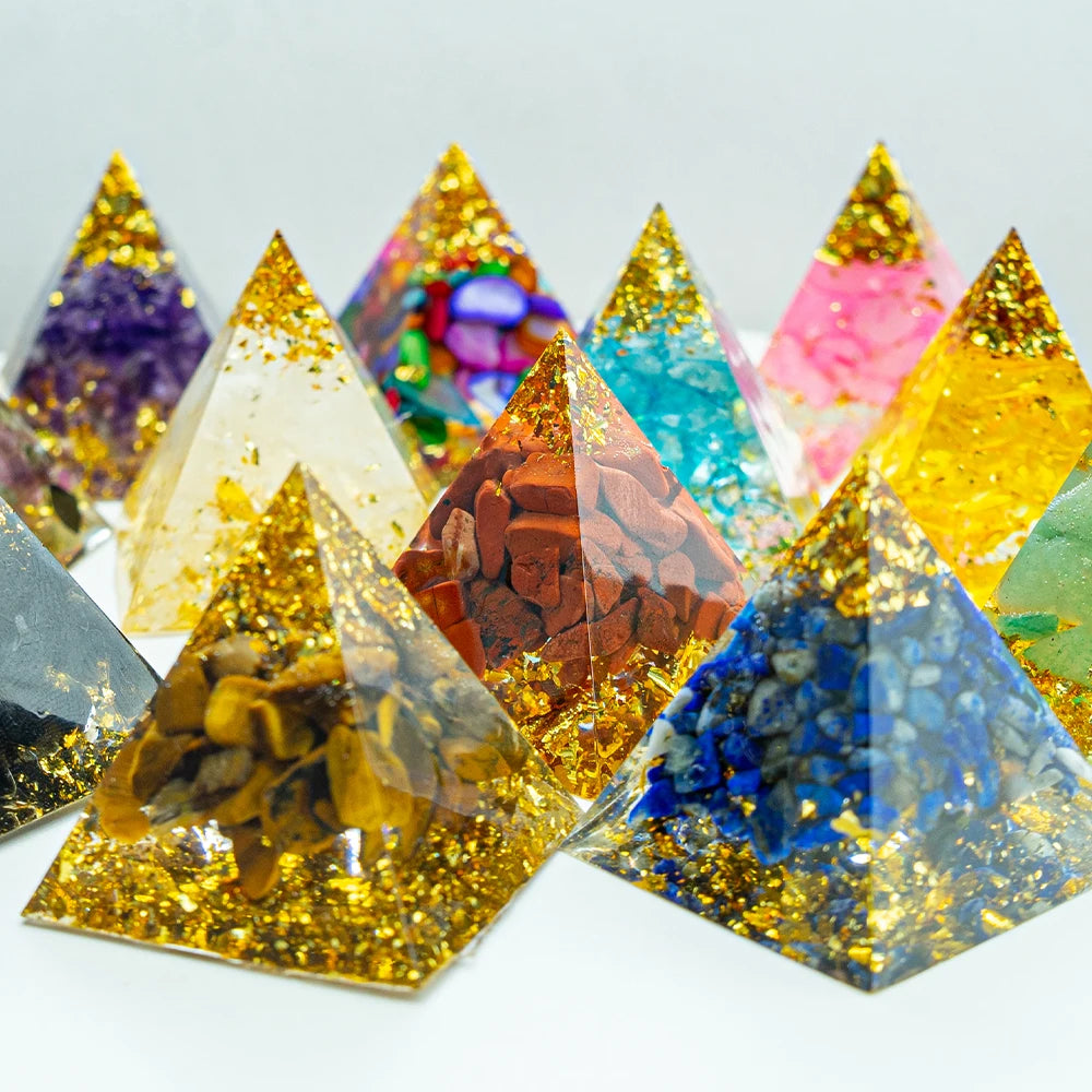 Natural 1.18-inch Crystal Pyramid - Energy Generator for Reiki Healing and Chakra Meditation Decor