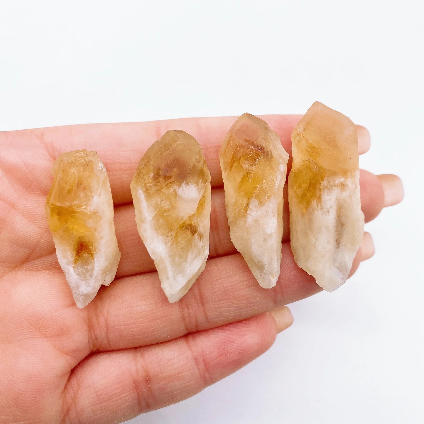 Raw Citrine Crystal Quartz Cluster - Natural Healing Stone for Home Decor and Gift