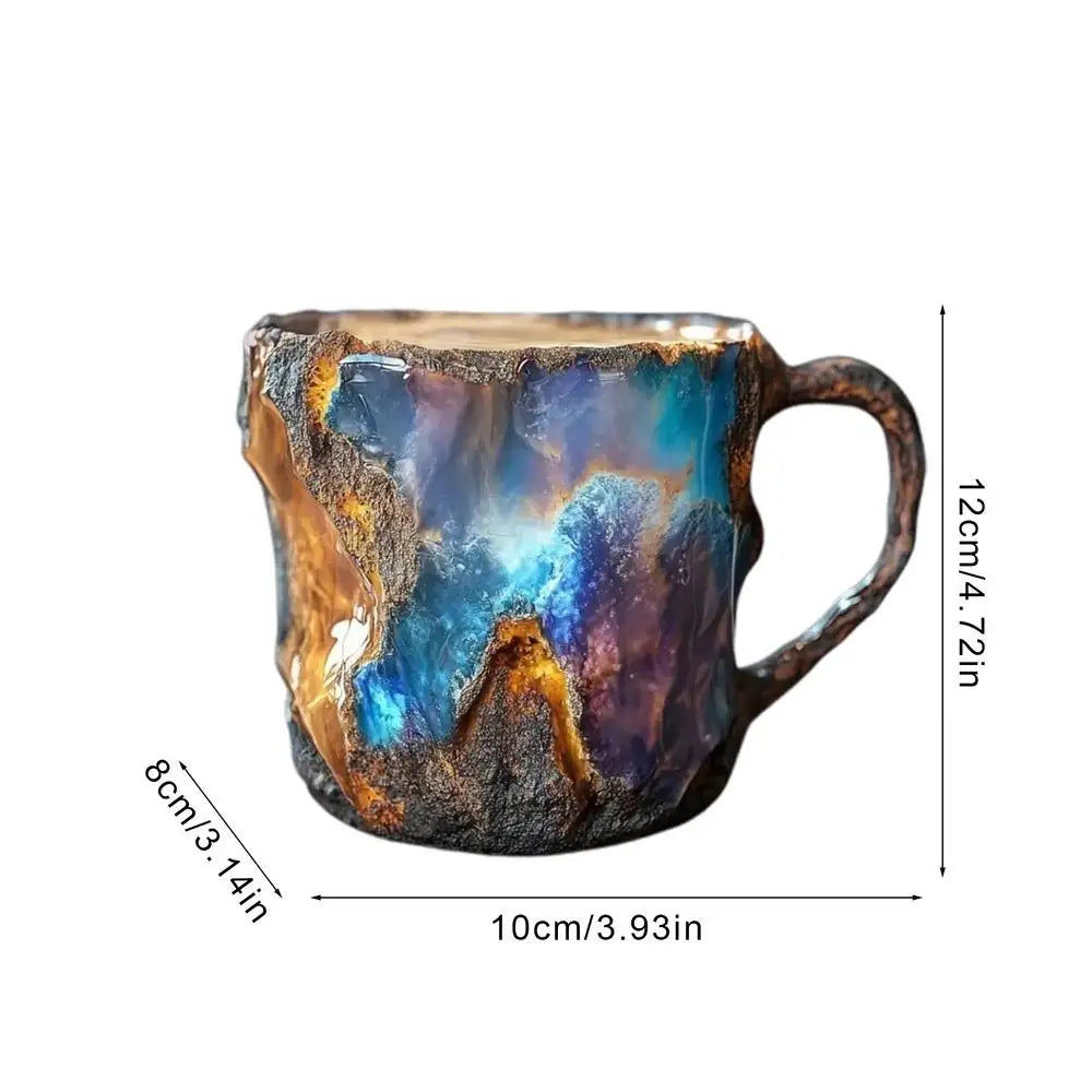 300ml Luxury Mineral Crystal Mug - Stylish Translucent Coffee Cup for Home and Office