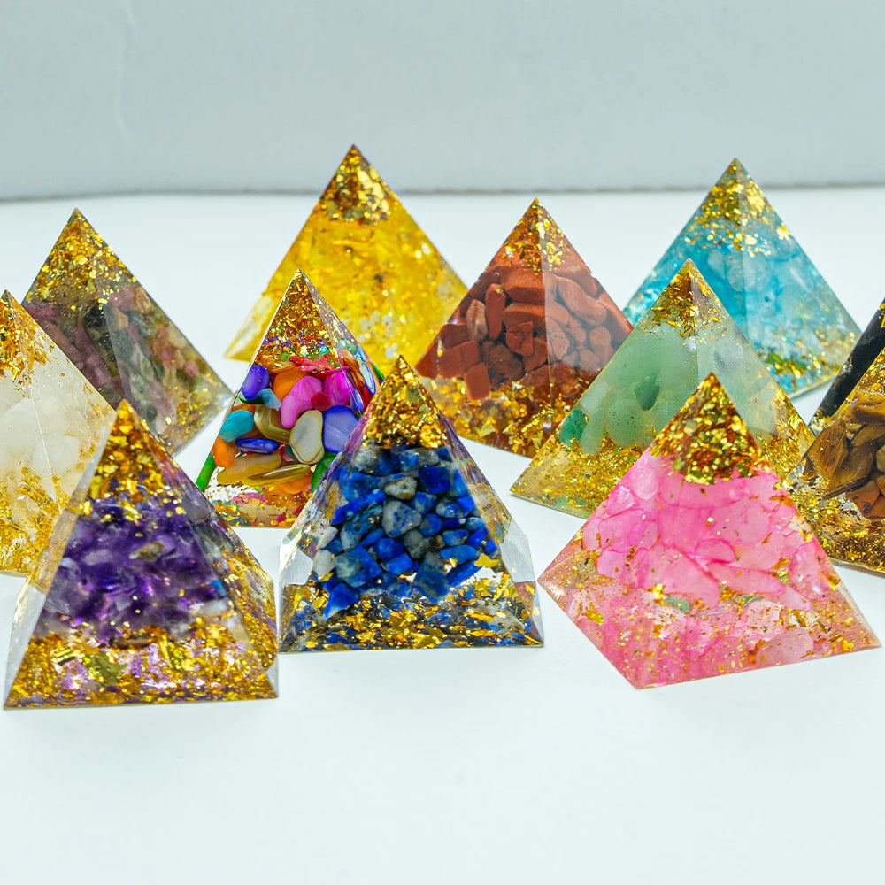 Natural 1.18-inch Crystal Pyramid - Energy Generator for Reiki Healing and Chakra Meditation Decor