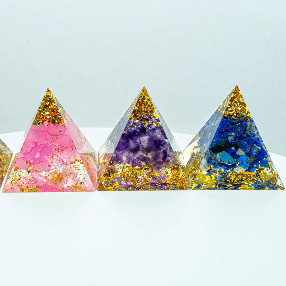 Natural 1.18-inch Crystal Pyramid - Energy Generator for Reiki Healing and Chakra Meditation Decor