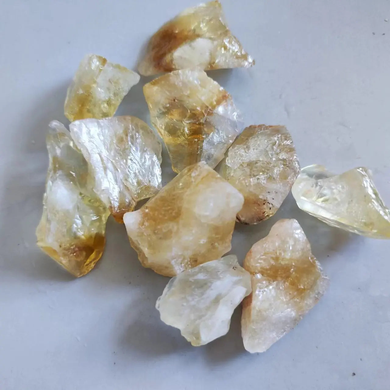 Natural Citrine Healing Crystals - Raw Decor Stone for Home Decoration and DIY Gift Collection