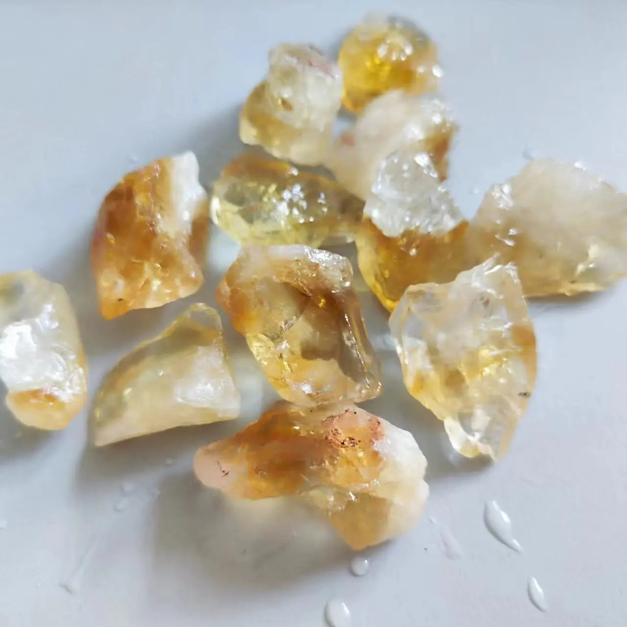 Natural Citrine Healing Crystals - Raw Decor Stone for Home Decoration and DIY Gift Collection