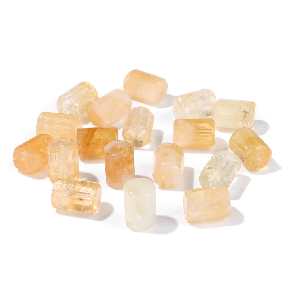 Genuine Irregular Yellow Citrine Quartz Beads for DIY Jewelry Making - 12x18MM Natural Stone Charms for Bracelets & Necklaces