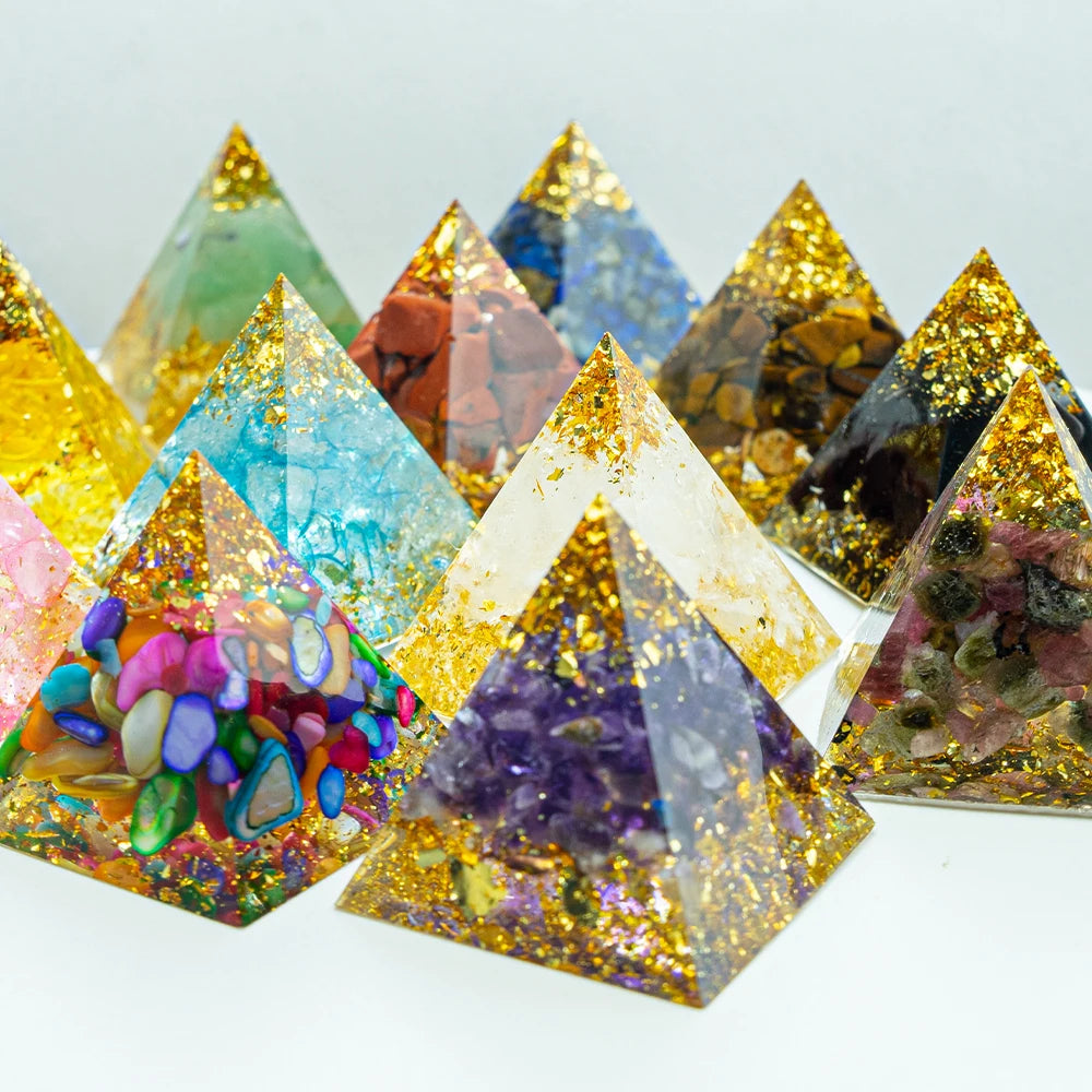 Natural 1.18-inch Crystal Pyramid - Energy Generator for Reiki Healing and Chakra Meditation Decor