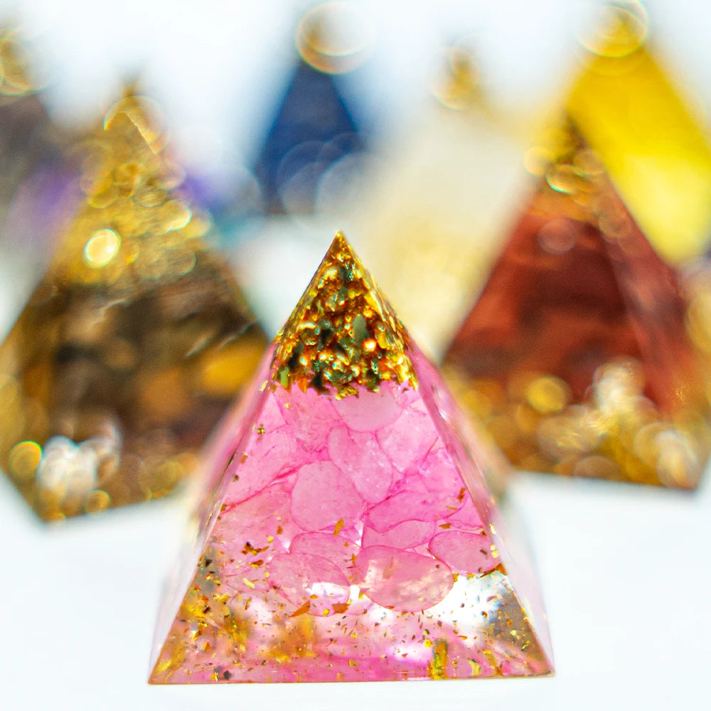 Natural 1.18-inch Crystal Pyramid - Energy Generator for Reiki Healing and Chakra Meditation Decor