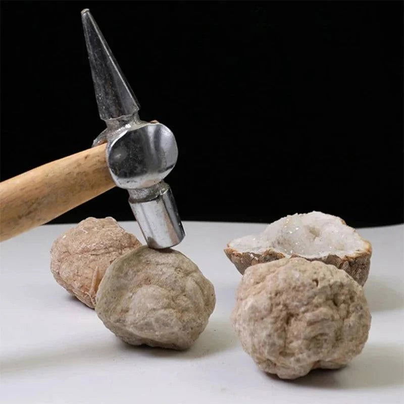 Unopened Natural Agate Geode Raw Crystal Mineral Energy Healing Crystals Lucky Stone Cluster Cave Collection Specimen - forbiddengemstones.com