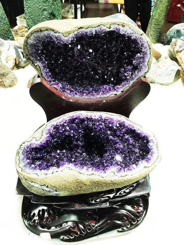 Wholesale  Natural large amethyst cave Hotel decoration Uruguay Amethyst cornucopia Amethyst Geode  store geomancy - forbiddengemstones.com
