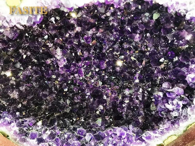 Wholesale  Natural large amethyst cave Hotel decoration Uruguay Amethyst cornucopia Amethyst Geode  store geomancy - forbiddengemstones.com